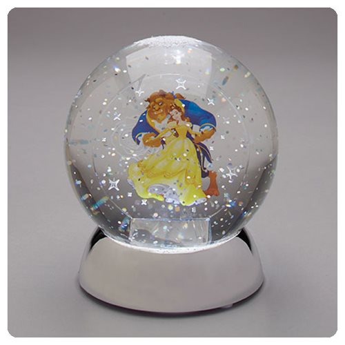 Beauty and the Beast Belle and Beast Waterdazzler Snow Globe